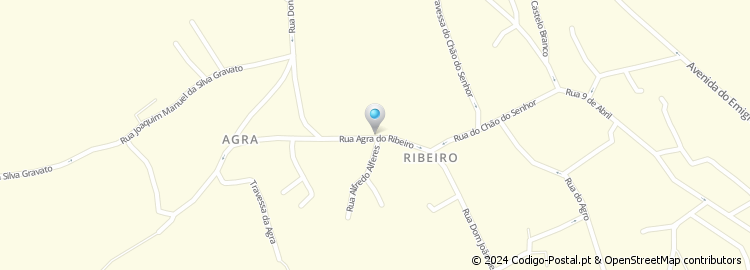 Mapa de Rua Agra do Ribeiro
