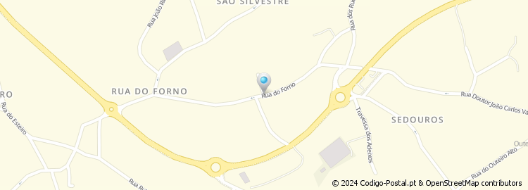 Mapa de Rua do Forno