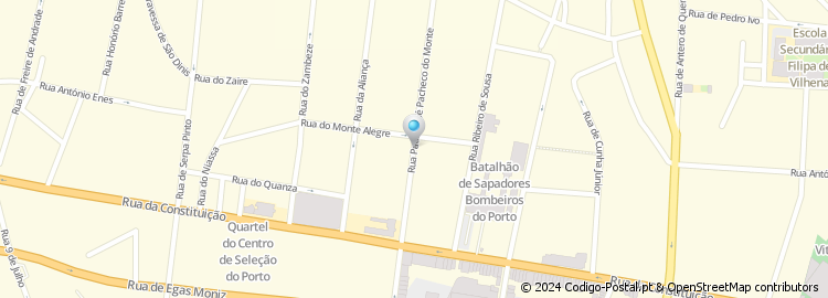 Mapa de Rua Padre José Pacheco Monte