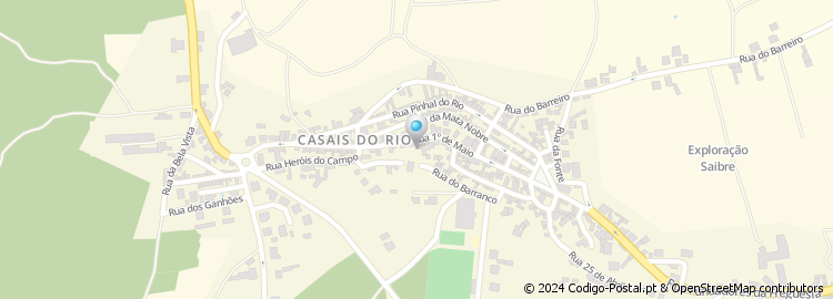 Mapa de Casais do Rio