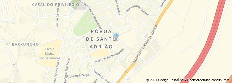 Mapa de Praceta Vasco Santana