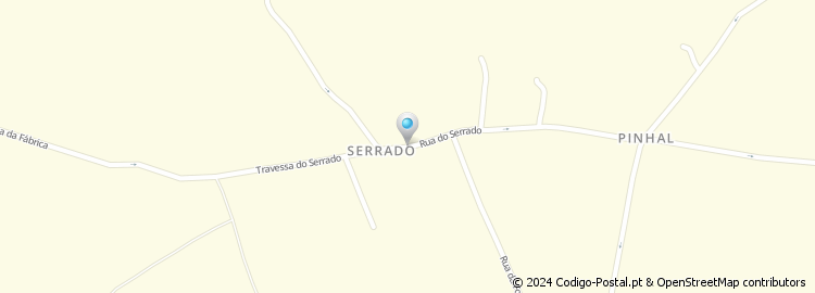 Mapa de Azinhaga da Serração