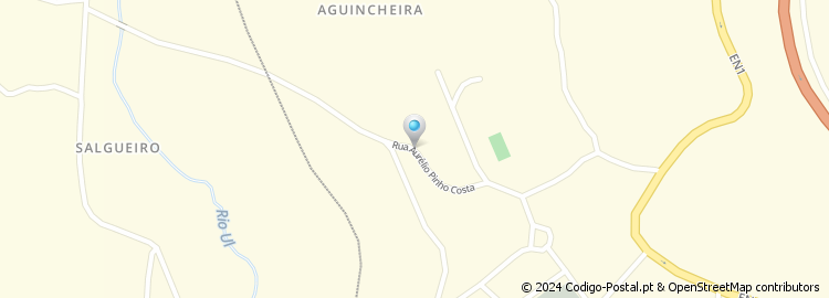 Mapa de Rua Aurélio Pinho Costa