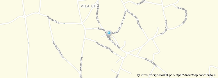 Mapa de Rua da Capela de Santa Ana