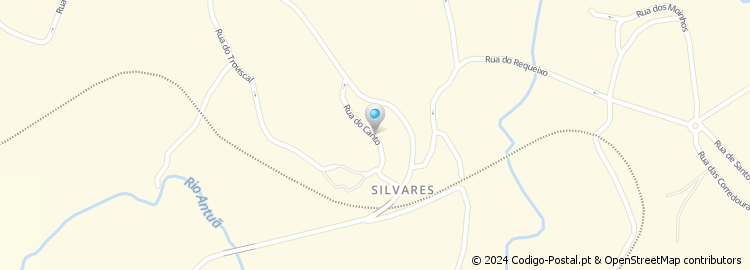 Mapa de Rua do Cruzeiro de Silvares