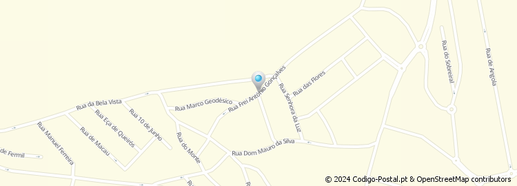 Mapa de Rua Frei António Gonçalves