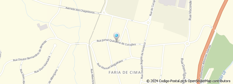Mapa de Rua Jornal Quinzena de Cucujães