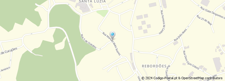 Mapa de Rua Manuel Alves Soares