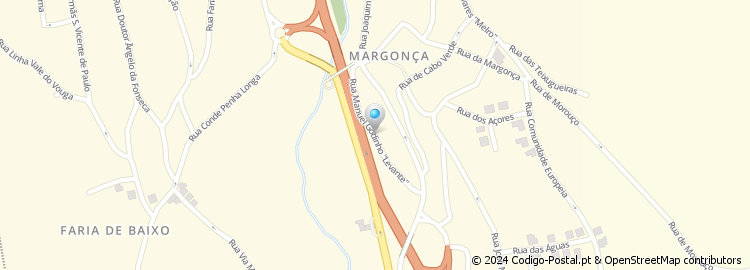 Mapa de Rua Manuel Godinho Levante