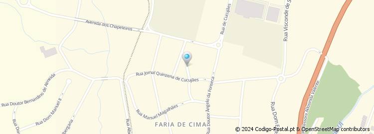 Mapa de Rua Professor Rufino José Correia