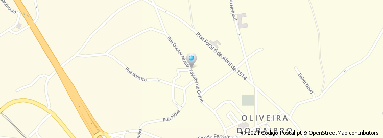 Mapa de Apartado 218, Oliveira do Bairro