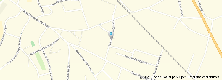 Mapa de Rua Branca de Carvalho