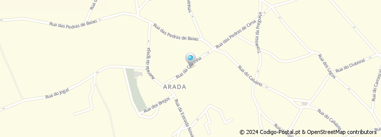 Mapa de Rua da Cruzinha
