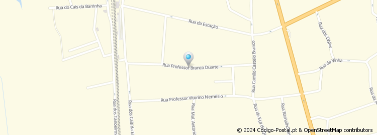Mapa de Rua Professor Branco Duarte
