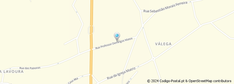 Mapa de Rua Professor Domingos Matos