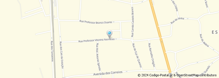 Mapa de Rua Professor Vitorino Nemésio