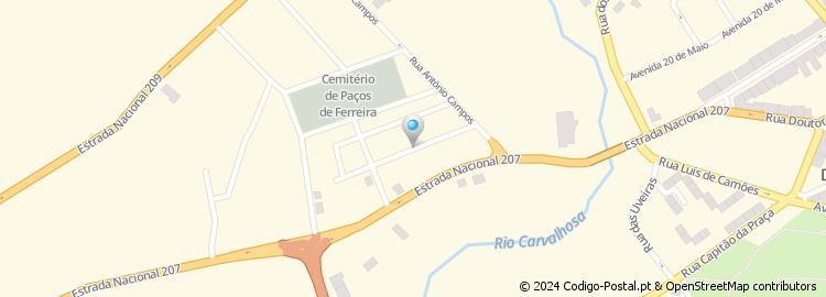 Mapa de Rua Professor Vieira Diniz