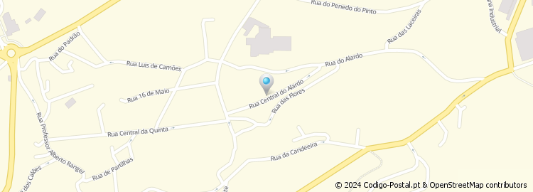 Mapa de Rua do Centro do Alardo