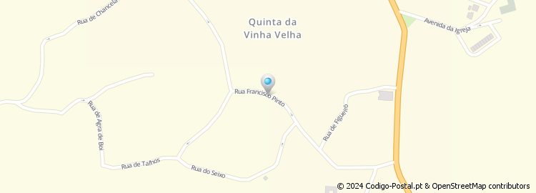 Mapa de Rua Francisco Pinto