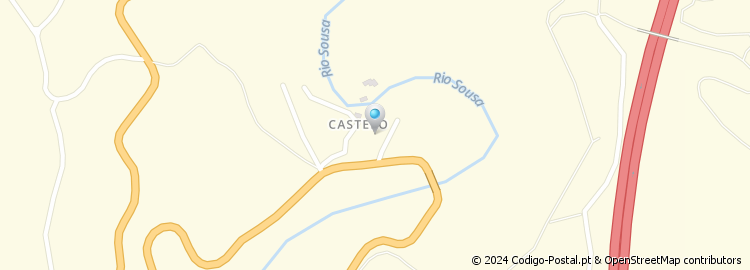 Mapa de Travessa do Castelo
