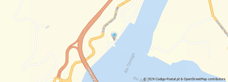 Mapa de  Nova Ponte Sobre O Rio Douro