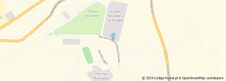 Mapa de Rua Aveleira D Além