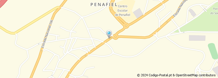 Mapa de Rua União Desportiva Penafidelense