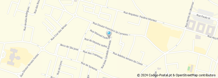 Mapa de Rua Manuel Farto