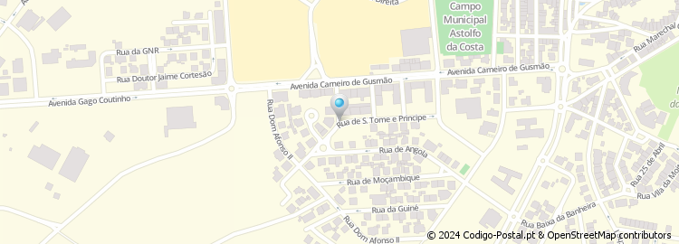 Mapa de Rua de São Tomé e Princípe