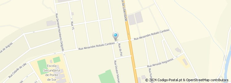 Mapa de Rua Alexandre Robalo Cardoso