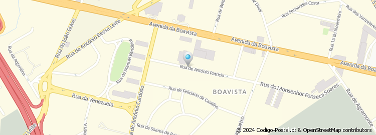 Mapa de Rua António Patrício