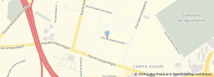 Mapa de Rua António Pinheiro Caldas