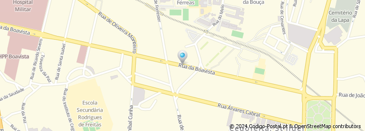 Mapa de Rua da Boavista