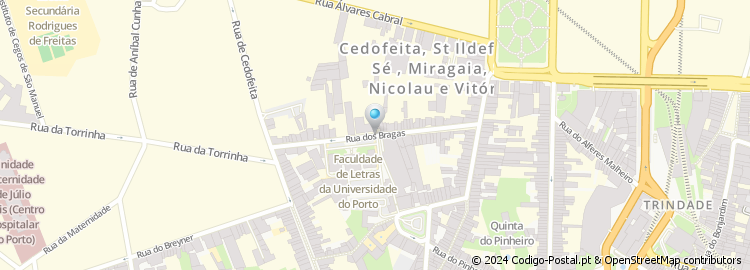 Mapa de Rua das Bragas