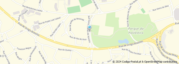 Mapa de Rua de Gomes Eanes de Azurara