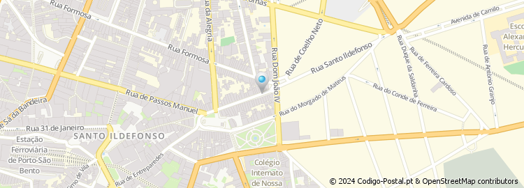 Mapa de Rua de Santo Ildefonso