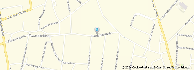 Mapa de Rua de São Dinis