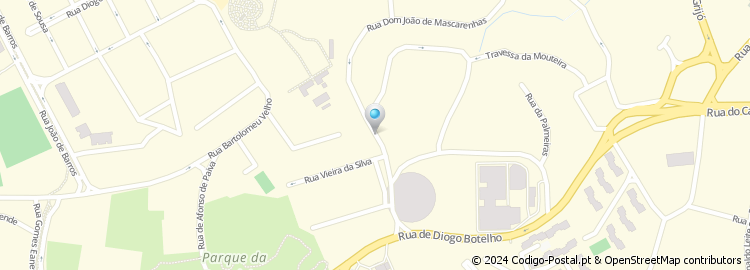 Mapa de Rua Dom João de Mascarenhas