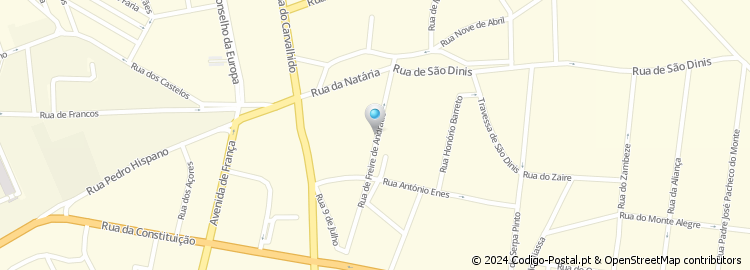 Mapa de Rua Freire de Andrade