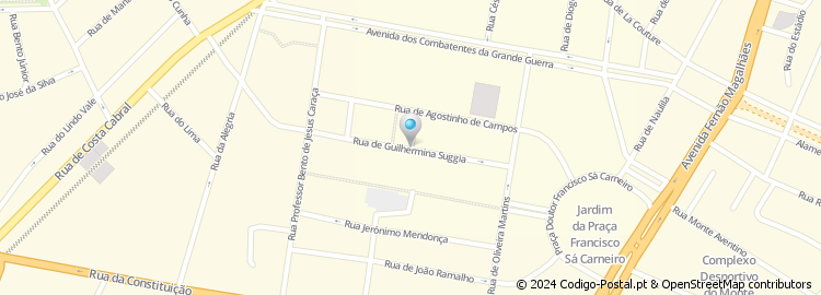 Mapa de Rua Guilhermina Suggia