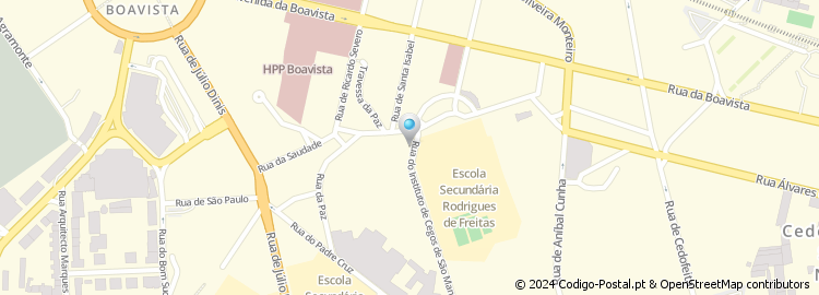 Mapa de Rua Instituto de Cegos S Manuel