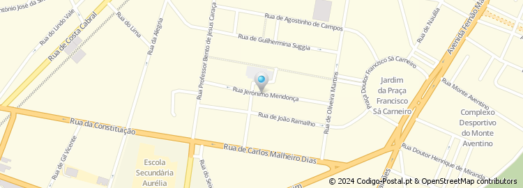 Mapa de Rua Jerónimo Mendonça