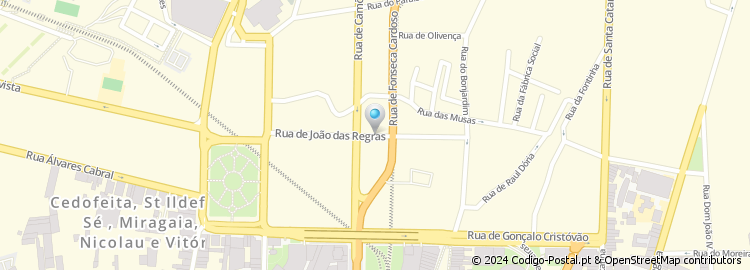Mapa de Rua João das Regras