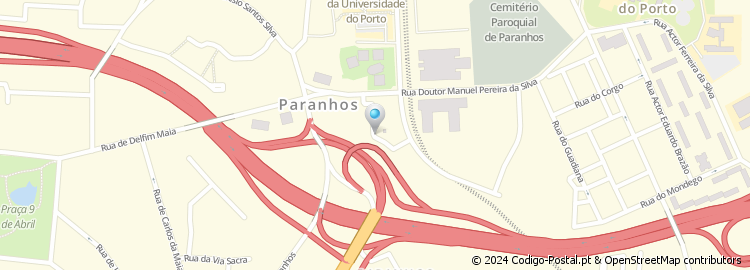 Mapa de Rua Manuel Pacheco de Miranda