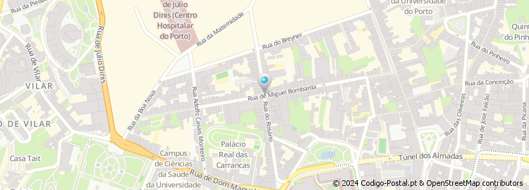 Mapa de Rua Miguel Bombarda