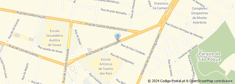 Mapa de Rua Nova de São Crispim
