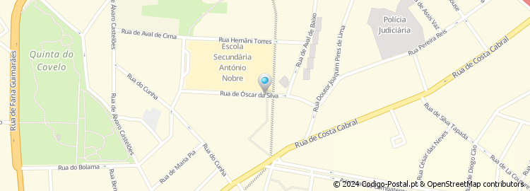 Mapa de Rua Óscar da Silva