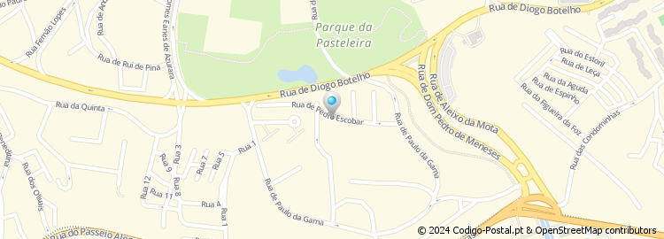 Mapa de Rua Pedro Escobar