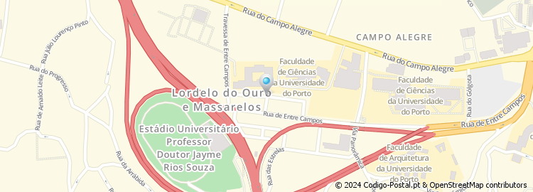 Mapa de Rua Professor José Valente