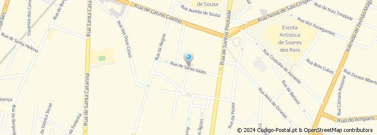 Mapa de Rua Santo Isidro